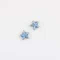 Dettaglio di ciondolo a stella Marina in lega blu, perfetto per la creazione di gioielli fai da te. - 20 Pezzi/Confezione / Azzurro