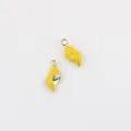 Mini pendentif coquillage jaune en alliage pour bracelet collier bijoux faits main DIY - Jaune