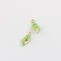 Détail de pendentif coquillage émaillé, breloque en alliage doré pour bijoux DIY collier. - Vert Fruit