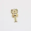 Goldfarbener Legierung Hummer Anhänger für DIY handgefertigte Halsbänder Ohrringe Schmuck Details - Gold
