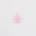 Pink enamel daisy alloy charm pendant accessories for DIY necklace bracelet jewelry making - S / Pink