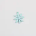 Detail blauwe margriet hanger, emaille metalen bedel voor DIY kettingen en armbanden accessoires. - S / Hemelsblauw