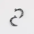 Eenvoudige legering maan hanger voor DIY handgemaakte kettingen en oorbellen accessoires. - Gunmetal