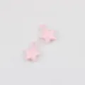Pink enamel star charms alloy pendants for DIY bracelets necklaces earrings jewelry making crafts - Pink