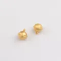 Minimalistischer Legierung lackierter kleine Glocken Anhanger DIY Handgemachte Halskette - Mattgold