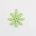 Green alloy daisy pendant detail, cute floral charm for DIY handmade jewelry and necklaces making. - L / Fruit Green