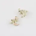 Goldlegierung rosa Harz Mond Schmetterling Anhänger Charms DIY Schmuck Accessoires für Halskette Armband - 20 Stück/Packung / Gold mit Rosa