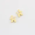 Mini alloy balloon dog charm detail shot, ideal for DIY bracelets, necklaces, and earrings. - Yellow