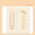 Cute time scale memo pads, creative stationery sticky notes for journaling, 62x148mm - 30 Pages / Paw Allies (Echo Scale)