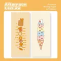 Long sticky notes memo pad cute illustration time axis stationery school supplies 62x148mm - 30 Pages / Afternoon Leisure (Echo Scale)