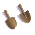Antique bronze shovel pendant charms DIY jewelry accessory for handmade necklace keychain - 30x15mm (1 Piece) / Antique Bronze