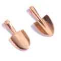 Rose gold mini shovel metal pendants for DIY handmade necklaces, bracelets, and keychains. - 30x15mm (1 Piece) / KC Gold
