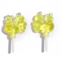 DIY acrylic rooster lollipop charms yellow cute pendants for handmade jewelry keychains crafting. - 52*26mm / Yellow