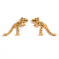 Vintage gold dinosaur fossil alloy pendant DIY jewelry accessories handmade necklace keychain charm - Dinosaur Fossil Pendant Style / 1 Piece (23x32mm) / Antique Gold