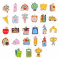 School geëmailleerd legering bedels DIY sieraden maken hangers leuke school benodigdheden - 27-delige Schoolbenodigdheden Set (Set)