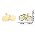 DIY Legierung Fahrrad Anhänger Emailliert Vintage Schmuck Zubehör für Halskette Schlüsselbund - Retro Fahrrad Stil (A9-156)
