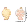 DIY Emaillierter Fächer Anhänger Legierung Vintage Schmuck Zubehör 1.5x2cm groß - Rosa Elektrischer Ventilator Stil (A9-153) / 1 Stück (20*15mm)
