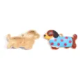 Cute cartoon dog enamel pendant alloy DIY jewelry charm for necklace bracelet crafts. - Color 2 / Single Pack (18x29mm)