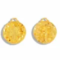 Ciondolo religioso in lega oro retro DIY per creazione di gioielli orecchini portachiavi decorazioni. - 25*21mm / Imitazione Oro