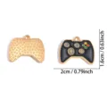 DIY Metalllegierung Gaming Controller Anhänger für Halskette Schlüsselbund Schmuck Accessoire - Schwarzes Gamepad Stil (A9-154) / 1 Stück (16*20mm)