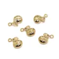 Gold Glück Beutel Anhänger Legierung DIY Schmuck Zubehör für Armband Halskette Schlüsselbund - 16*10mm / KC Gold