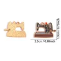 Vintage Nähmaschine Legierung Emaillierter Anhänger Charm DIY Schmuckherstellung Halskette - Alte Nähmaschine Stil (A9-157)