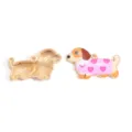 Cute dachshund enamel alloy charm pendant, perfect for DIY necklaces and handmade jewelry. - Color 8 / Single Pack (18x29mm)