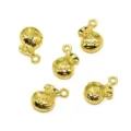 Goldene Glückstasche Anhänger Metall DIY Armbänder Halsketten Schlüsselanhänger Zubehör - 16*10mm / Goldimitat
