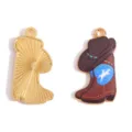 Western Cowboy Stiefel Legierung Anhänger DIY Schmuck Charms Halskette Armband Accessoire - Farbe 5 (A9-122)