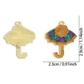 Carnival Dance Series Enamel Umbrella Pendant Alloy DIY Jewelry Necklace Accessory - Umbrella (A9-324) / 29x23mm