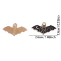 Gotische vleermuis legering hanger DIY sieraden maken bedels zwart en goud accessoires. - Donkere Vleermuis (A10-004) / 1 Piece (14*26mm) / KC Goud