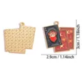 Western cowboy skull enamel playing card charm alloy pendant for DIY jewelry making - Cowboy Skull Style (A9-257) / 1 Piece (30x29mm)