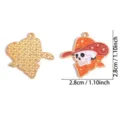 Western cowboy skull enamel pendant alloy DIY jewelry accessory charm for necklace 2.8cm - Colored Enamel Skull Style (A9-259) / 1 Piece (28x28mm)