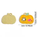 Halloween zucca cartone animato ciondolo in lega smaltata accessorio gioielli collana - 16*20mm/1 Pezzo