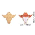 Western cowboy skull enamel alloy pendant DIY jewelry accessory for necklace keychain DIY. - Bull Head Skull Style (A9-261)