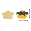Halloween pipistrello gatto zucca smalto lega ciondolo fai da te accessori gioielli trendy - 18*23mm/1 Pezzo