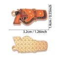 Western Cowboy Enamel Alloy Pendant DIY Jewelry Charm Necklace Keychain Accessory - Holster and Boots Style (A9-264)