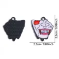 Halloween Vampire Squelette Pendentif Émail DIY Alliage Collier Fabrication Bijoux - Style de Masque de Vampire (A9-255)