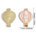 DIY enamel hot air balloon alloy pendant charm for necklace keychain jewelry making supply - Hot Air Balloon Style (A9-180) / 26*17mm