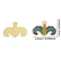 DIY Enamel Carnival Jester Mask Metal Charm Pendant for Necklace Keychain Jewelry Making - Wine Bottle (A9-339)