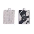 Gothische aas van schoppen legering hanger diy ketting bedel sieraden accessoires - Schoppenaas Pokerkaart Schedel (A10-012) / 1 Stuk (26*17mm) / Witgoud