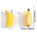 Cute 3D banana resin charms DIY jewelry making accessories pendant keychains 2cm - S / 20x7mm