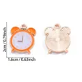 Geëmailleerd wekker legering hanger DIY sieraden accessoires voor ketting sleutelhanger. - Wekker Vorm Stijl (A8-471) / 20*16mm