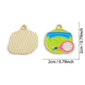 Niedlicher Tennis Emaille Legierung Anhänger Charm für DIY Schmuckherstellung Halskette Dekor. - A8-424 Sport Kombination Stil