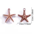 Colgante de estrella de mar acrilico DIY accesorios de joyeria para estilo oceano - Colgante Estrella de Mar 3D (A9-083)