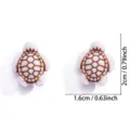 Colgante tortuga de acrílico abalorios joyas DIY accesorios estilo marino variante. - Colgante Pequeña Tortuga Marina (A9-084)