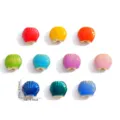 Colorful shell shape enamel alloy beads DIY jewelry accessories for summer marine charms. - Shell Style 1 (A8-340-1) / 1 Piece/Pack (9x10mm) / Red