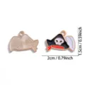 Emaille Piraten Totenkopf Legierung Anhänger für DIY Schmuck Handwerk Halskette Schlüsselbund. - Pirat Totenkopf (A8-390) / 15x20mm