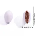 Colgante dije de concha de cauri de acrílico blanco para joyería, tamaño 2cm, diseño ligero. - Colgante Concha Gruesa (A9-090)