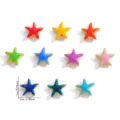 Colorful Enamel Starfish Alloy Charms Variety Set DIY Jewelry Making Beads Crafting - Starfish Style (A8-340-4) / 1 Piece/Pack (10*10mm) / Red
